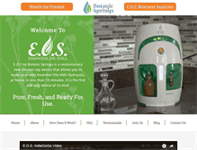Tablet Screenshot of botanicsprings.com